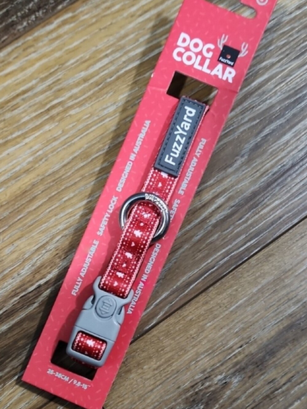 NWT FuzzYard Dog Collar Red Hearts